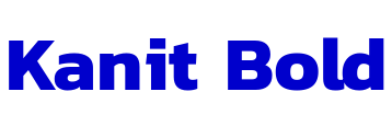 Kanit Bold 字体